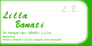 lilla banati business card